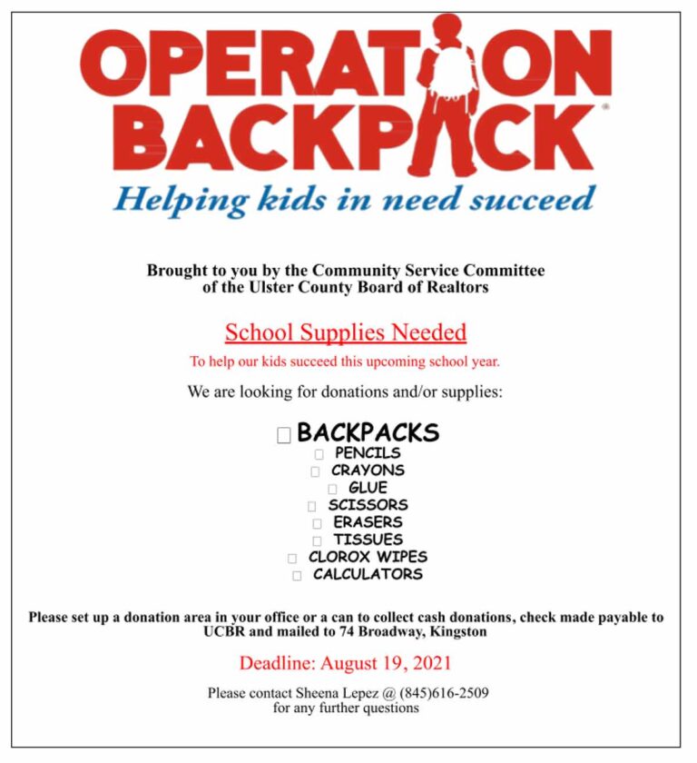 Helping Kids in Need with Operation Backpack UCBR Community